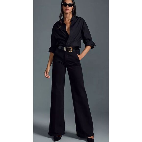 NWOT MOTHER The Roller Prep Heel in pitch, $228 Sz 25 D22 - Picture 1 of 8